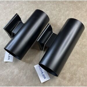 Kichler‎ 9244BK Independence 2-Light 12 Outdoor Cylinder Wall Sconce Lot Of 2